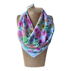 MAXO - Pañuelo de Seda de Sarga Mujer 70x70 MAXÓ Ada