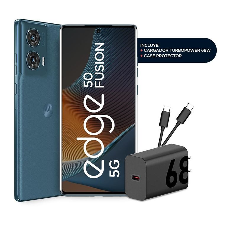 Edge 50 Fusion 5G 256GB 8GB RAM Forest Blue Pantalla pOLED 144Hz Cámara 50MP OIS Batería 5000mAh