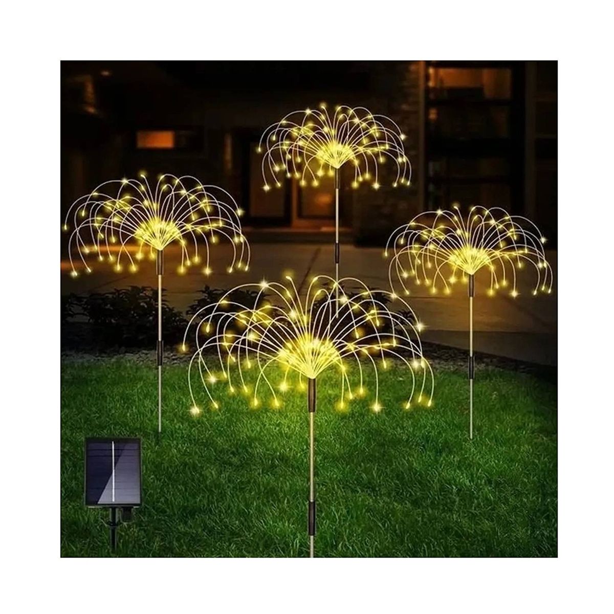 U BUY - Pack X2 Luces Micro Led Fuego Artificial Solares Navidad