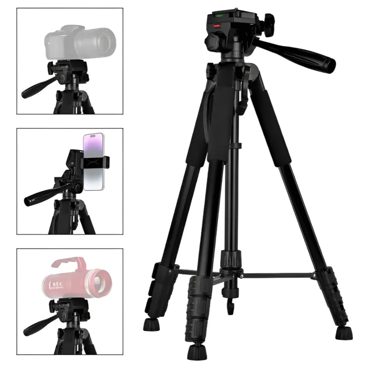 GENERICO - Trípode Celular Cámara Portátil Aluminio170 Cm Mas Bolso