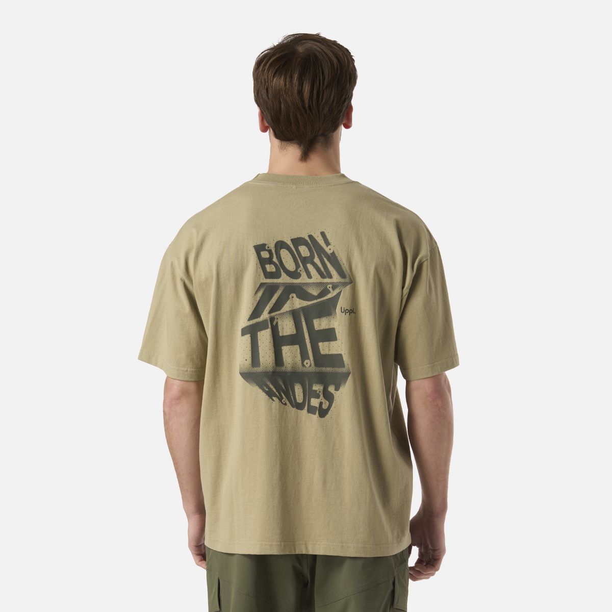 LIPPI - Polera Hombre Boulder T-Shirt Verde Oliva Lippi