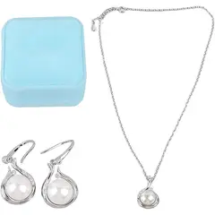 SLOWTON - Set de Joyería para Mujer con Caja de Regalo 3 PCS