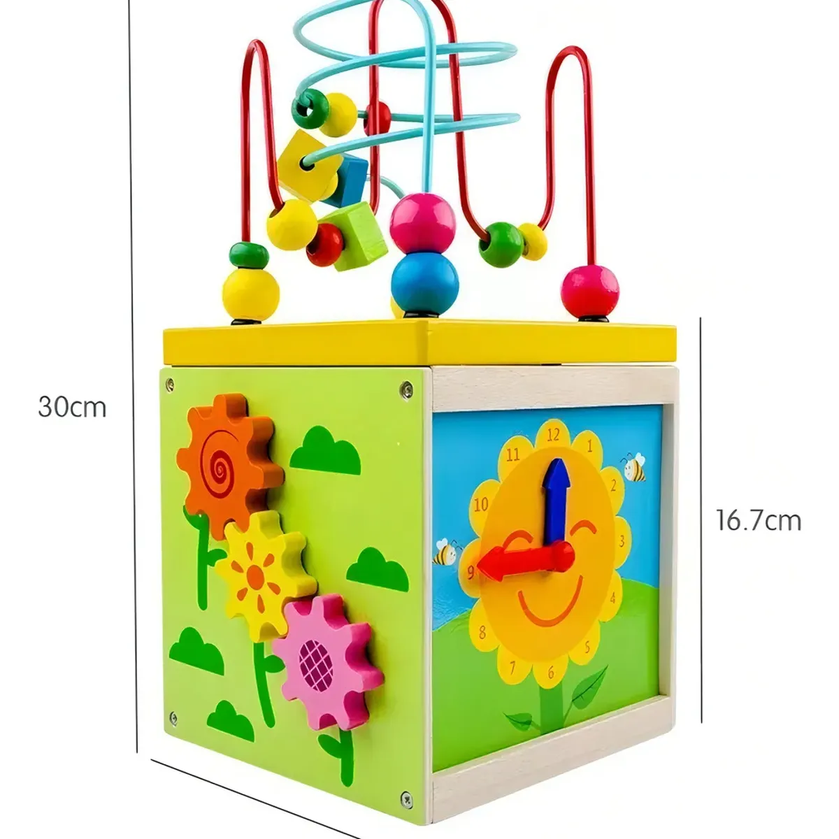 GENERICO - Cubo Didáctico Juguete De Madera Bebe Niños Infantil