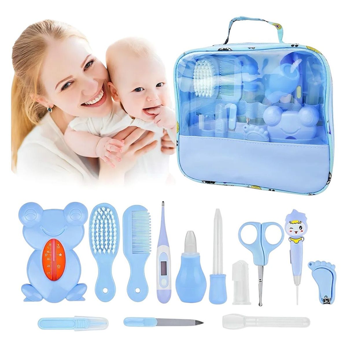 GENERICO - Kit de Aseo Para Bebes Cuidado Infantil Higiene 13pcs