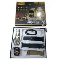 UNIVERSAL - Reloj D68 inteligente smartwatch 2 Reloj con 3 correas + pulseras