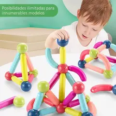 GENERICO - Bloques Magneticos- 42 Piezas Grandes 3d Niños 42