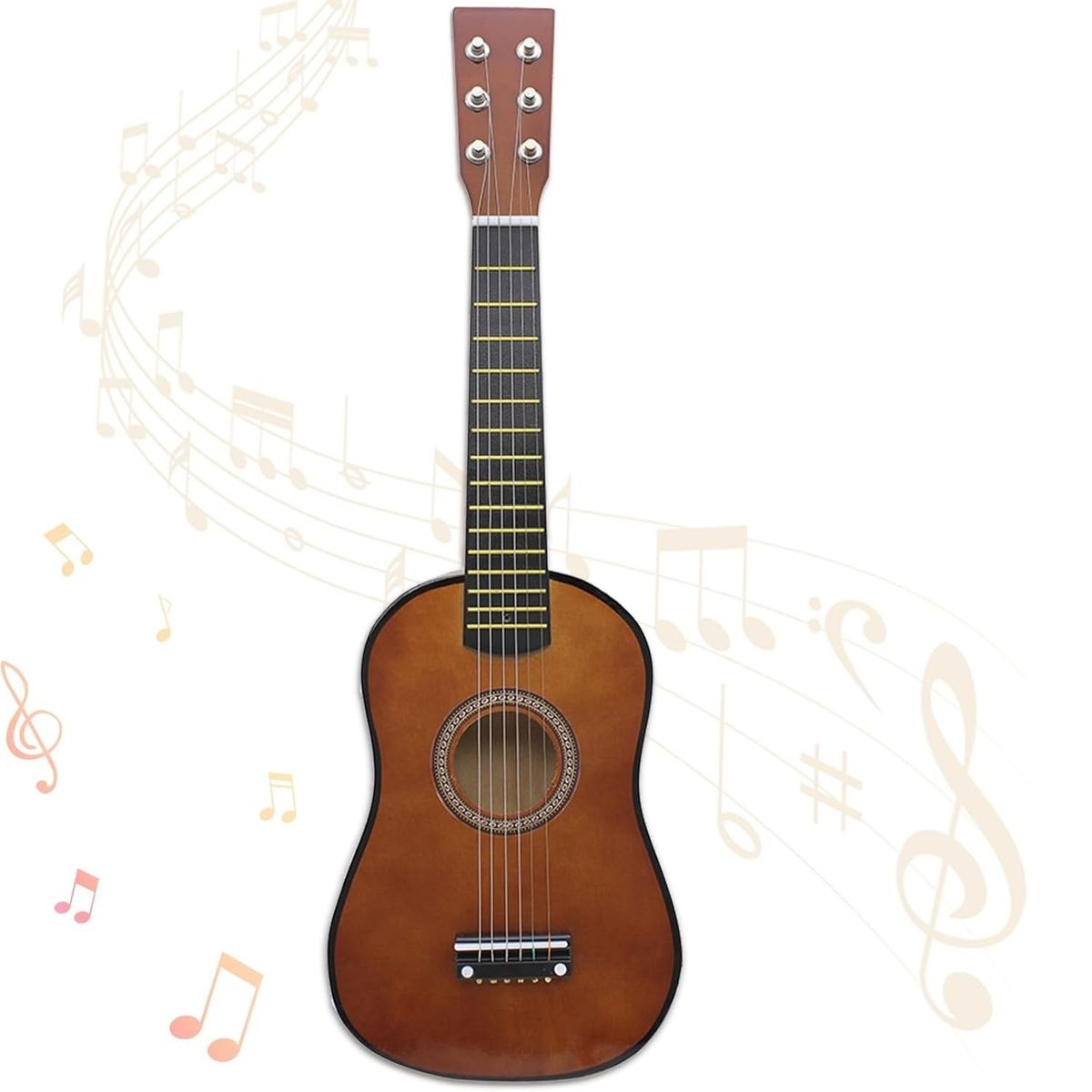 GENERICO - PACK X 3 JUGUETE GUITARRA MADERA MEDIANA