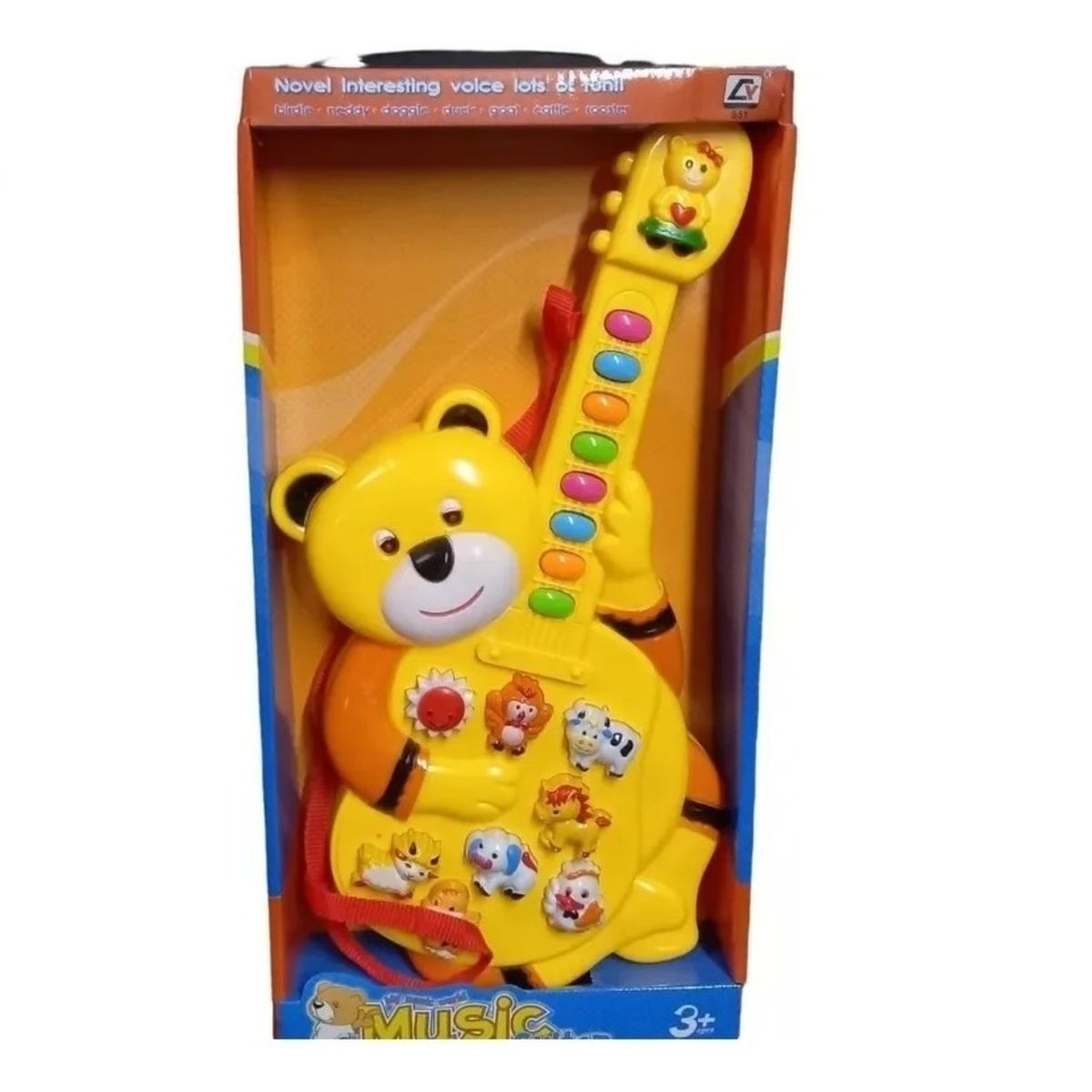 GENERICO - PACK X 3 JUGUETE GUITARRA OSO MUSICAL