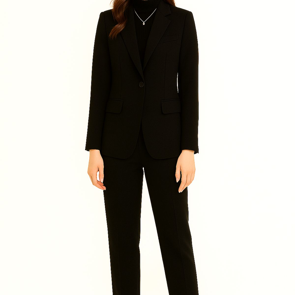 XPRESS RECHARGE - Traje Dama Ejecutivo Slim Fit 2 Piezas - Blazer + Pantalón - Oficina, Reuniones, Trabajo Forma