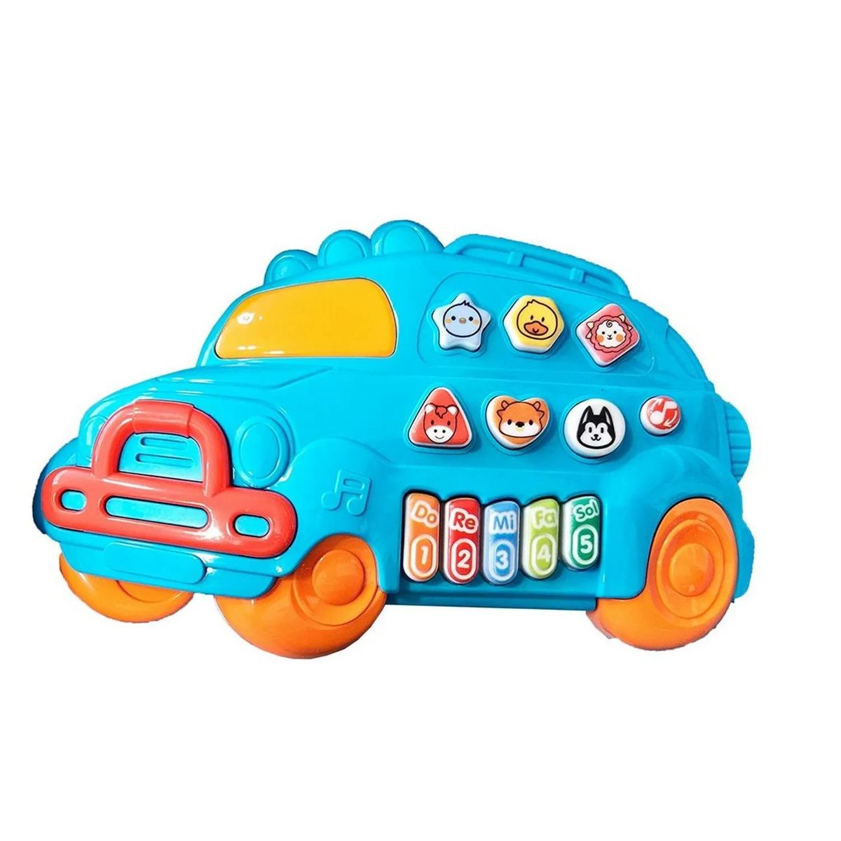 GENERICO - PACK X 3 JUGUETE PIANO MUSICAL VEHICULO DE CROSS-COUNTRY AZUL