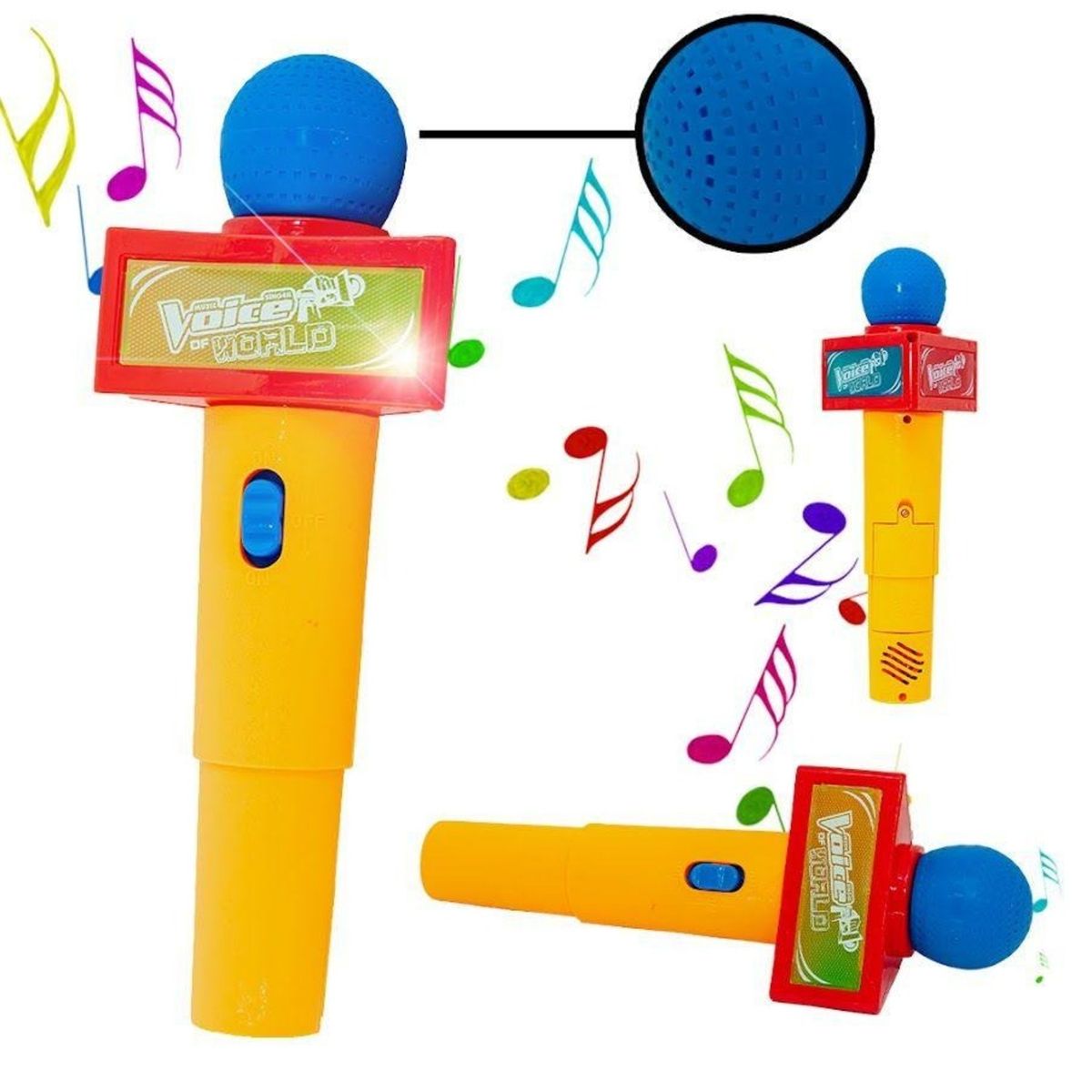 GENERICO - PACK X 3 JUGUETE MICROFONO BOLSA