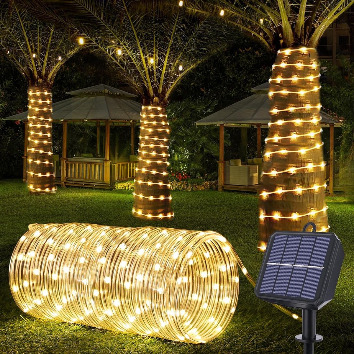 GENERICO - Manguera Tubo Led Solar Tubo Flexible 10 Metros CALIDAS