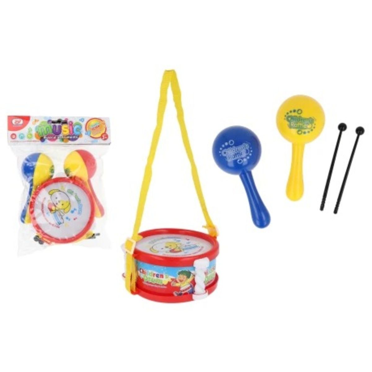 GENERICO - PACK X 3 JUGUETE TAMBOR INS CHICO ECO PLUS 2023