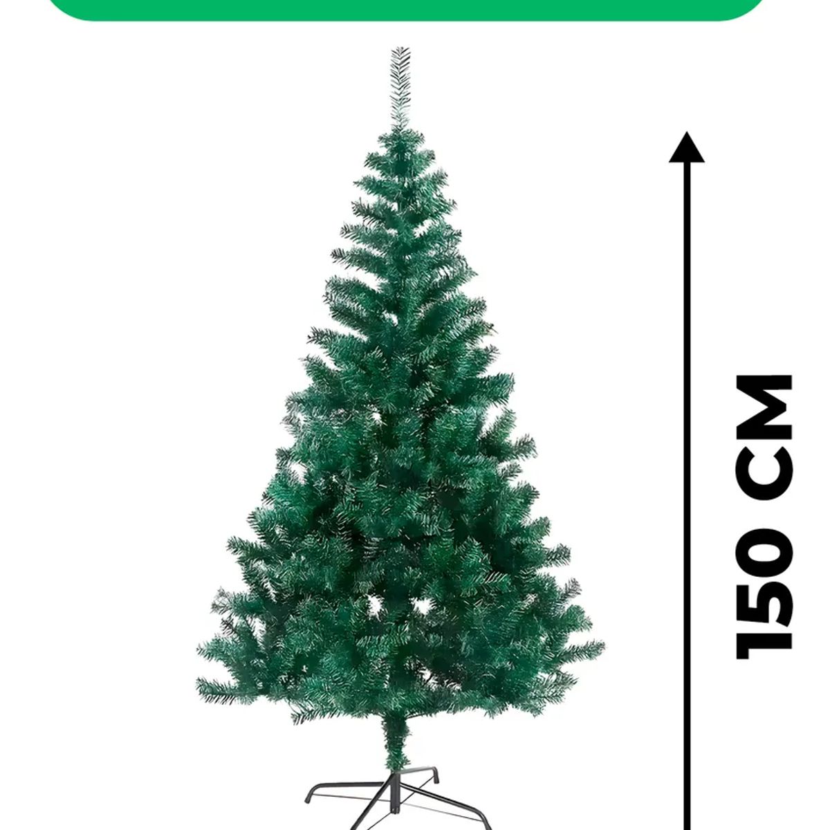 GENERICO - Árbol Navidad 150 Cm + Esferas + Estrella Dorada 450 Ramas