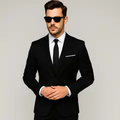 XPRESS RECHARGE - Traje Hombre 2 Piezas Slim Fit Liso - Traje Formal Elegante para Matrimonio, Evento y Oficina