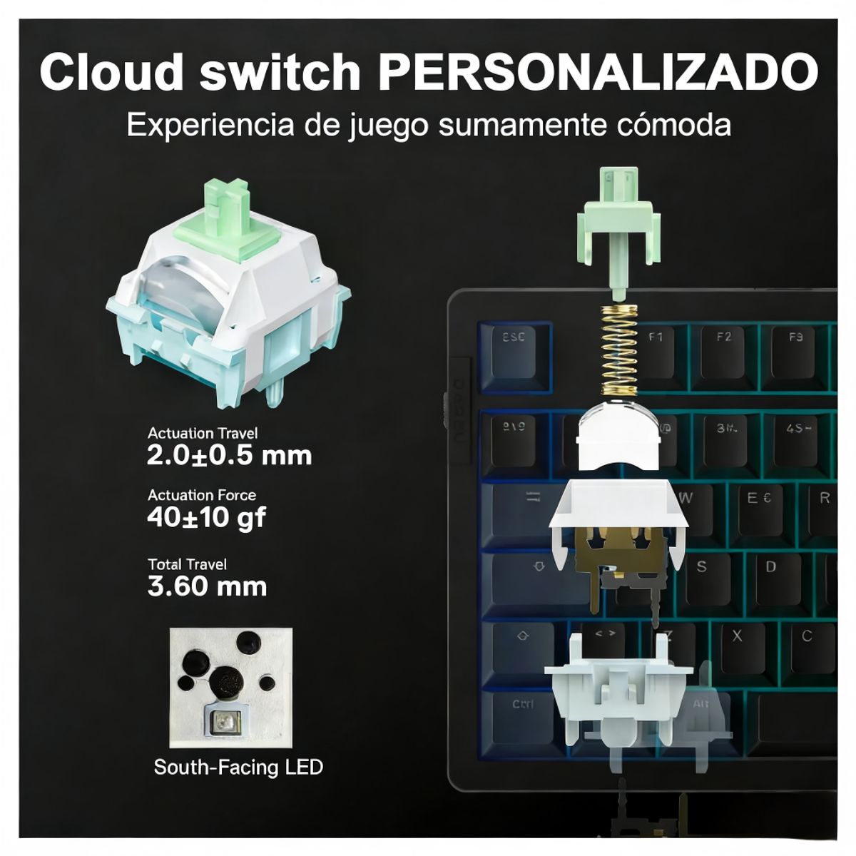 DAREU - Teclado Gamer Dareu EK-106PRO  Bluetooth 2.4G Gasket Hot-Swap