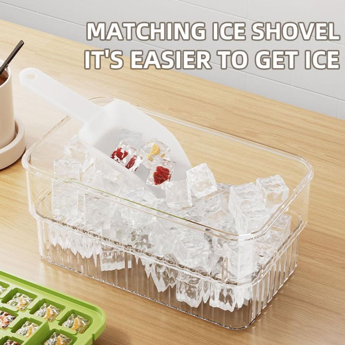 KINDA NICE - Caja De Moldes De Prensa Doméstica Ice Cube Tray Maker De