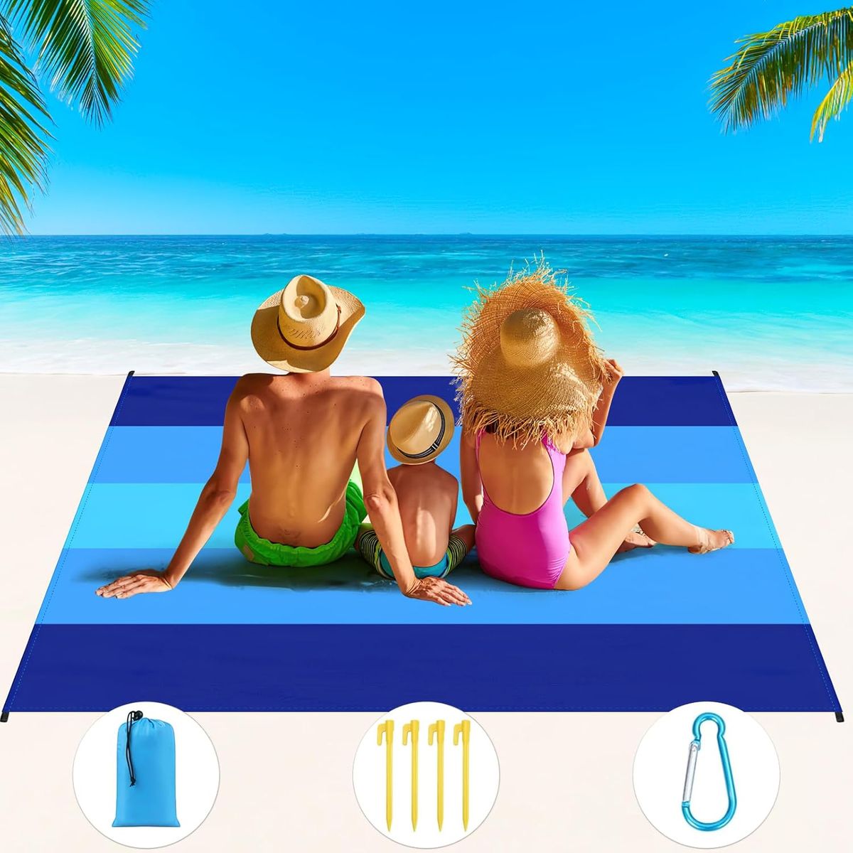 GENERICO - 200x210cm Manta De Playa Impermeable Picnic Camping Yoga