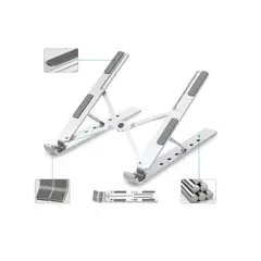 MALIK - MLAB BASE PORTATIL NOTEBOOK ALUMINIO 6 POSICIONES 150MLB09381