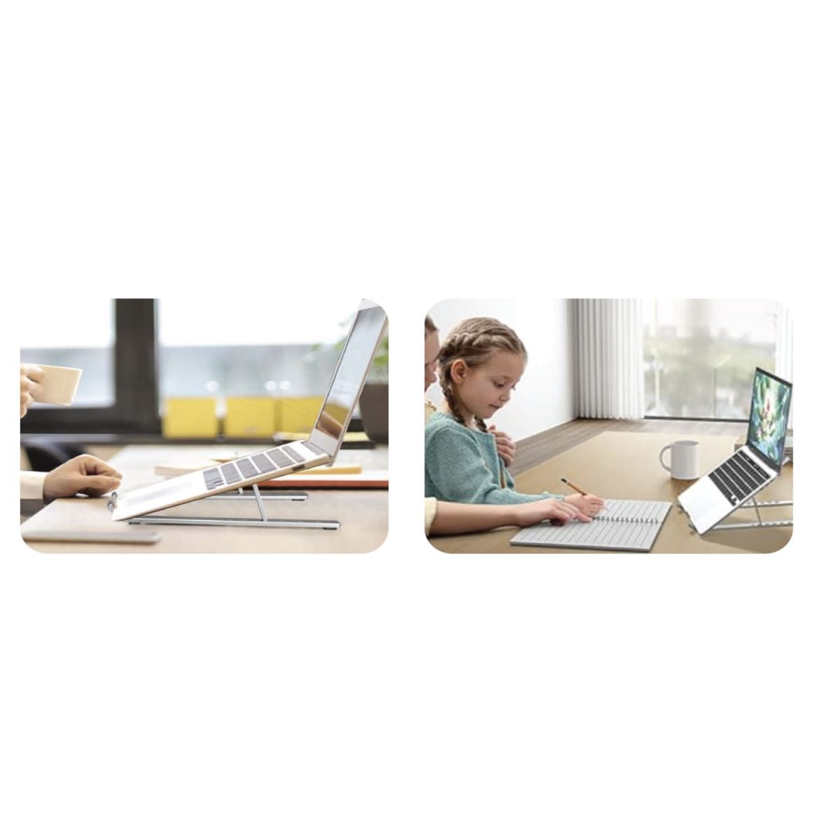 MALIK - MLAB BASE PORTATIL NOTEBOOK ALUMINIO 6 POSICIONES 150MLB09381