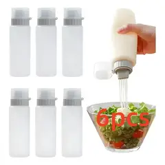 KUANGYE - 6 Botellas Dispensadoras Catsup Salsa Mayonesa Crema 36 Oz