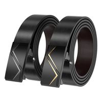 Cinturón Hombre Cuero De Vacuno Con Hebilla Automática 125cm