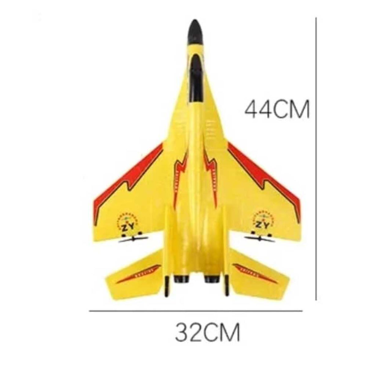GENERICO - AVION CONTROL REMOTO SU-27 BATERIA RECARGABLE 2,4 GHZ AMARILLO
