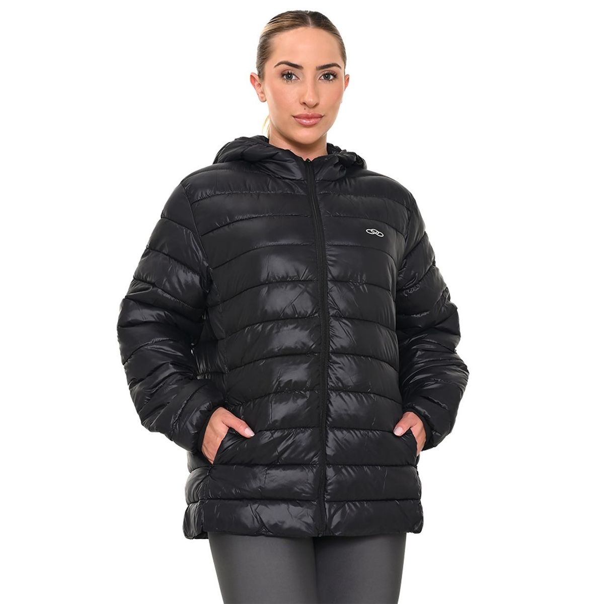 OLYMPIKUS - CHAQUETA PUFF NEGRA MUJER