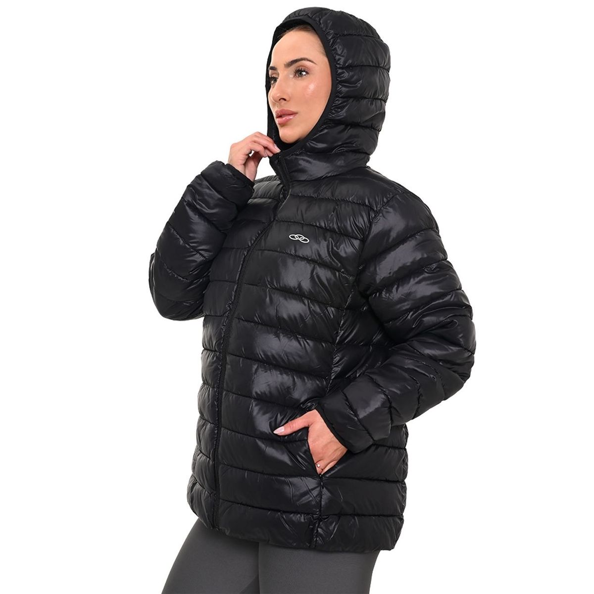 OLYMPIKUS - CHAQUETA PUFF NEGRA MUJER