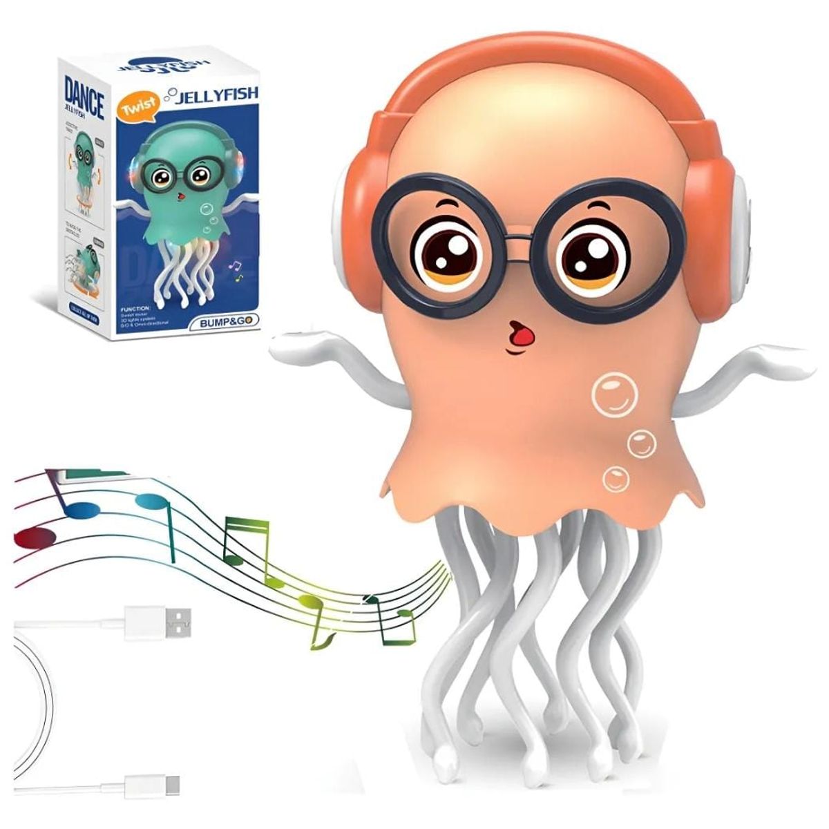 GENERICO - Pulpo Medusa Bailarín musica luces sensorial