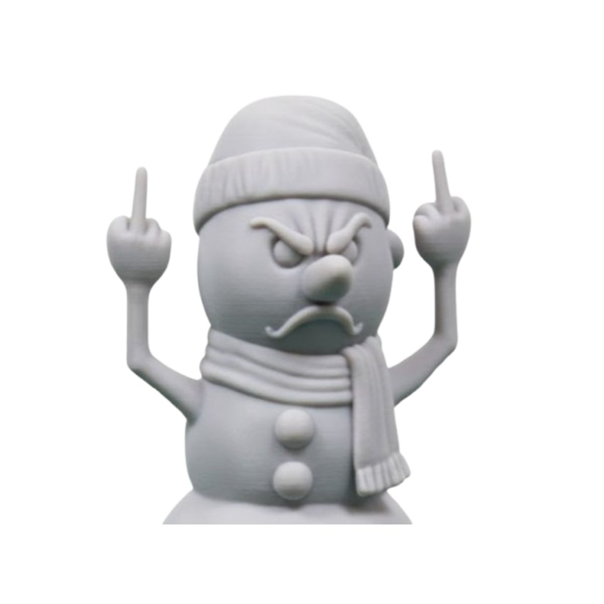 GENERICO - Decoración de Navidad de Muñeco de Nieve Enojado