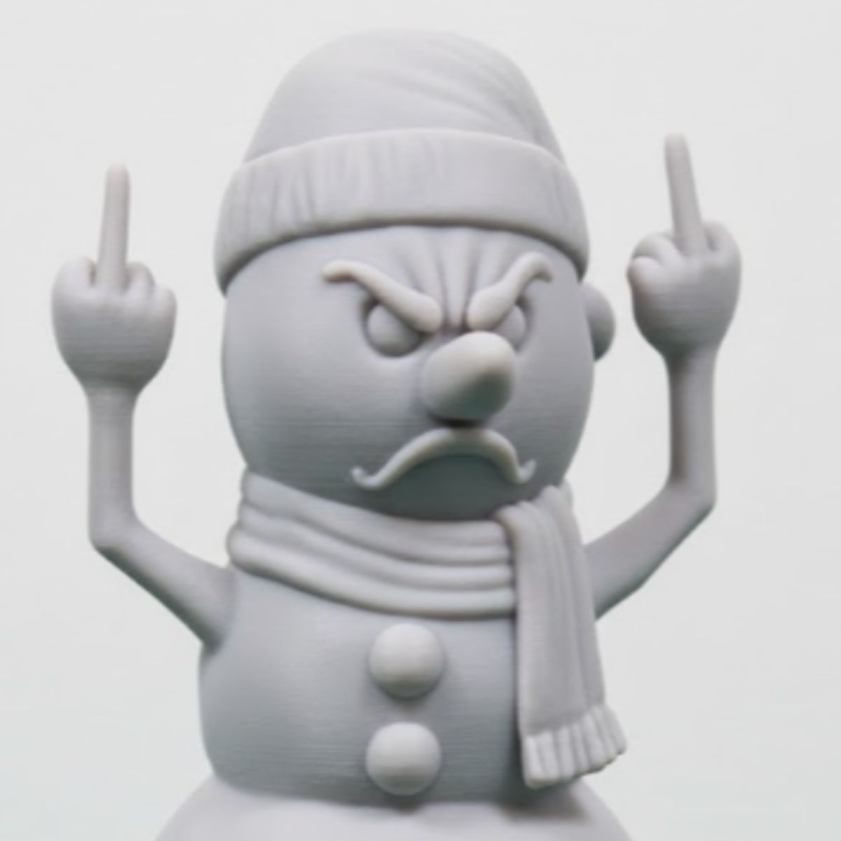 GENERICO - Decoración de Navidad de Muñeco de Nieve Enojado