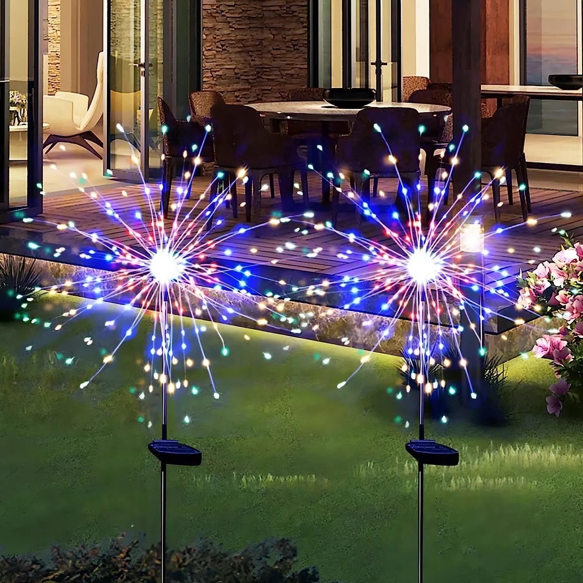 Pack X2 Luces Micro Led Artificial Solares Navidad Multicolor, marca GENERICO - Foto Principal