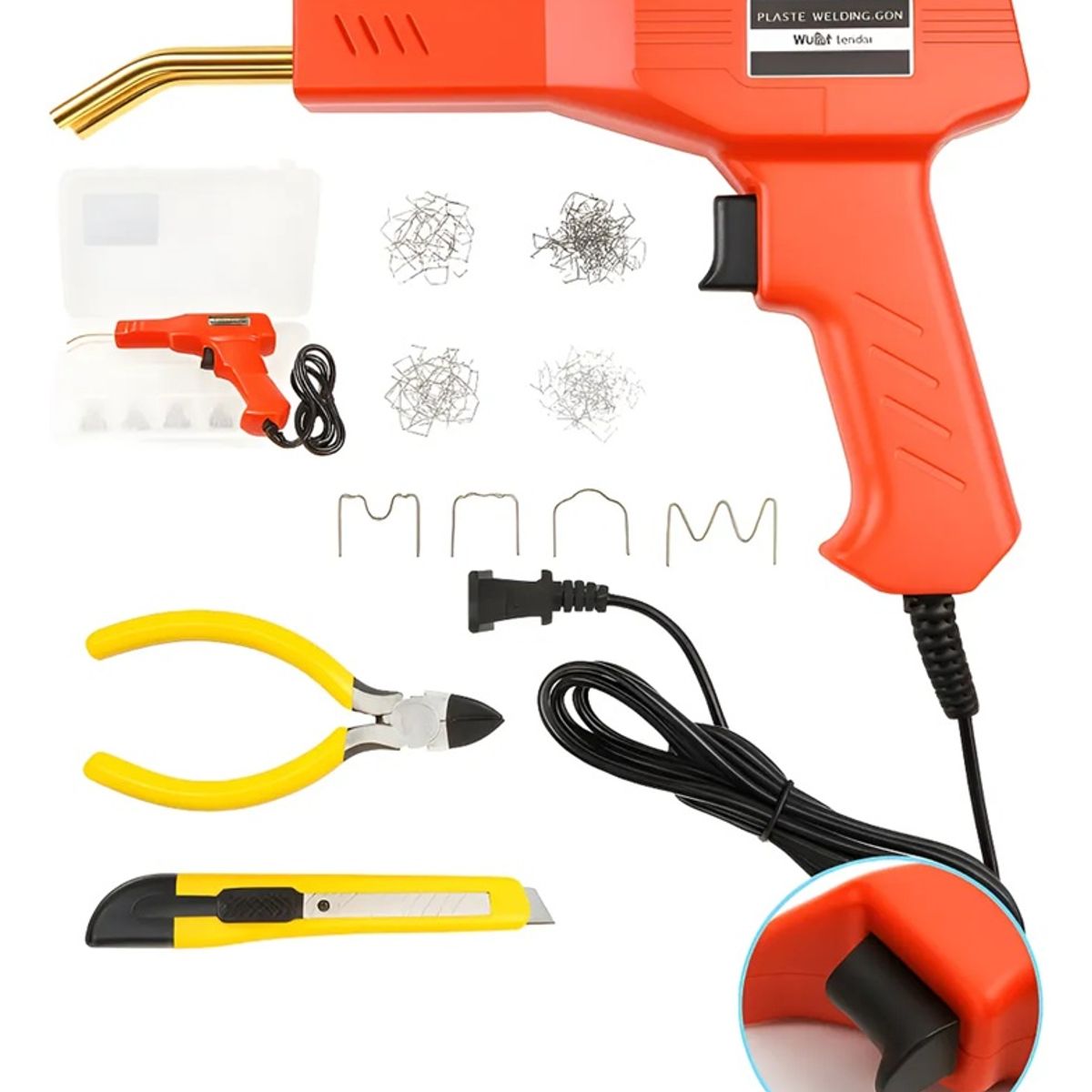 GENERICO - Soldadora Plástico Grapadora Alta Potencia Kit Reparación