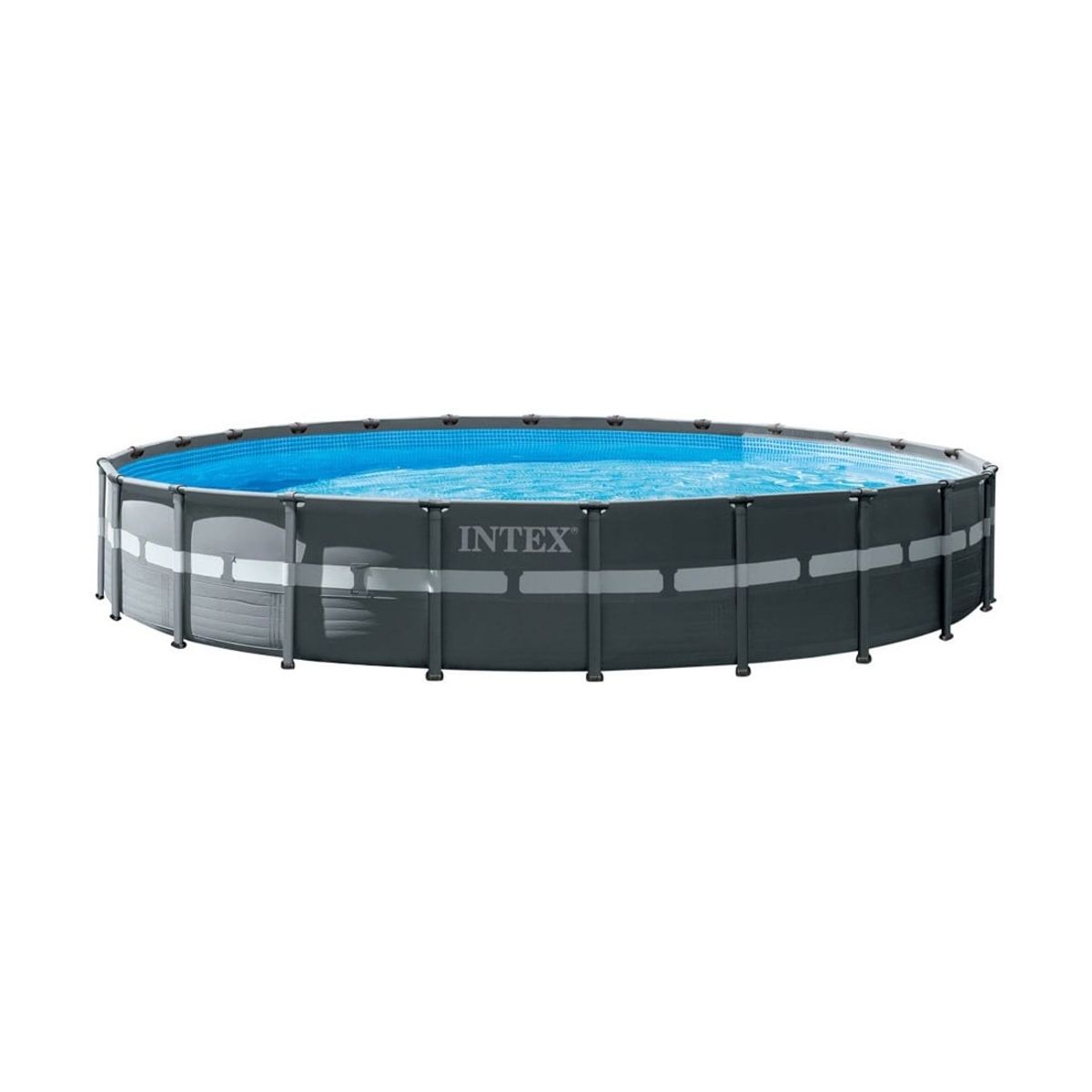 INTEX - Piscina Estructural Redonda INTEX Ultra XTR 732 x 132 cm, 47.241L, con Bomba de Arena, Escalera