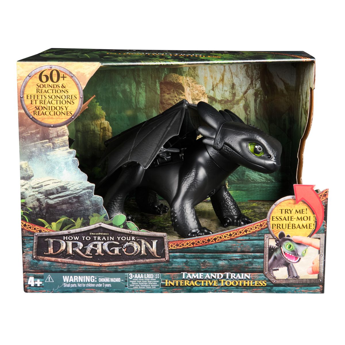DRAGONS - Figura De Chimuelo Con Mecanismo Como Entrenar A Tu Dragon