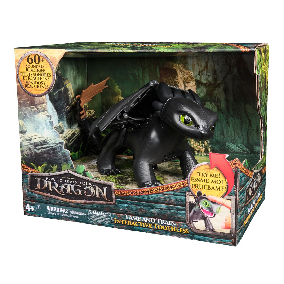 DRAGONS - Figura De Chimuelo Con Mecanismo Como Entrenar A Tu Dragon