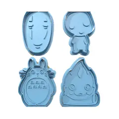GENERICO - Cortador de Galletas de Studio Ghibli Pack 4