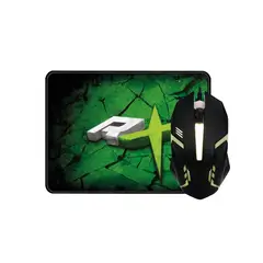 REPTILEX - Kit Gamer Pro Reptilex, RX0016 – 2 en 1 (Mouse + Mousepad)