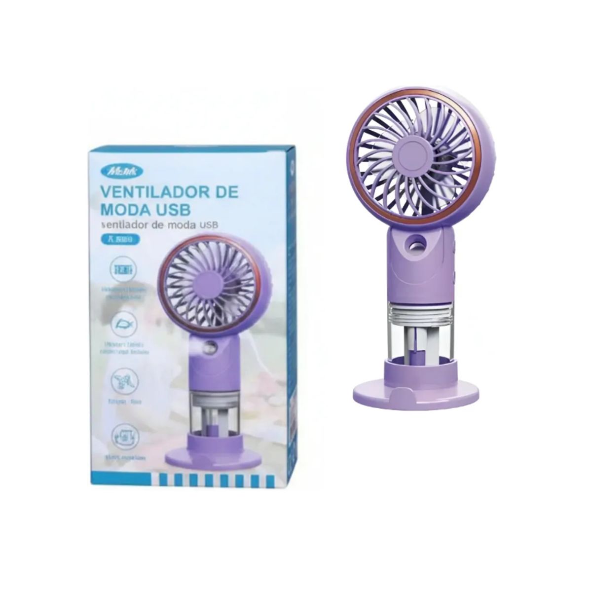 GENERICO - Mini Ventilador Nebulizador Portátil Usb Silencioso 37v