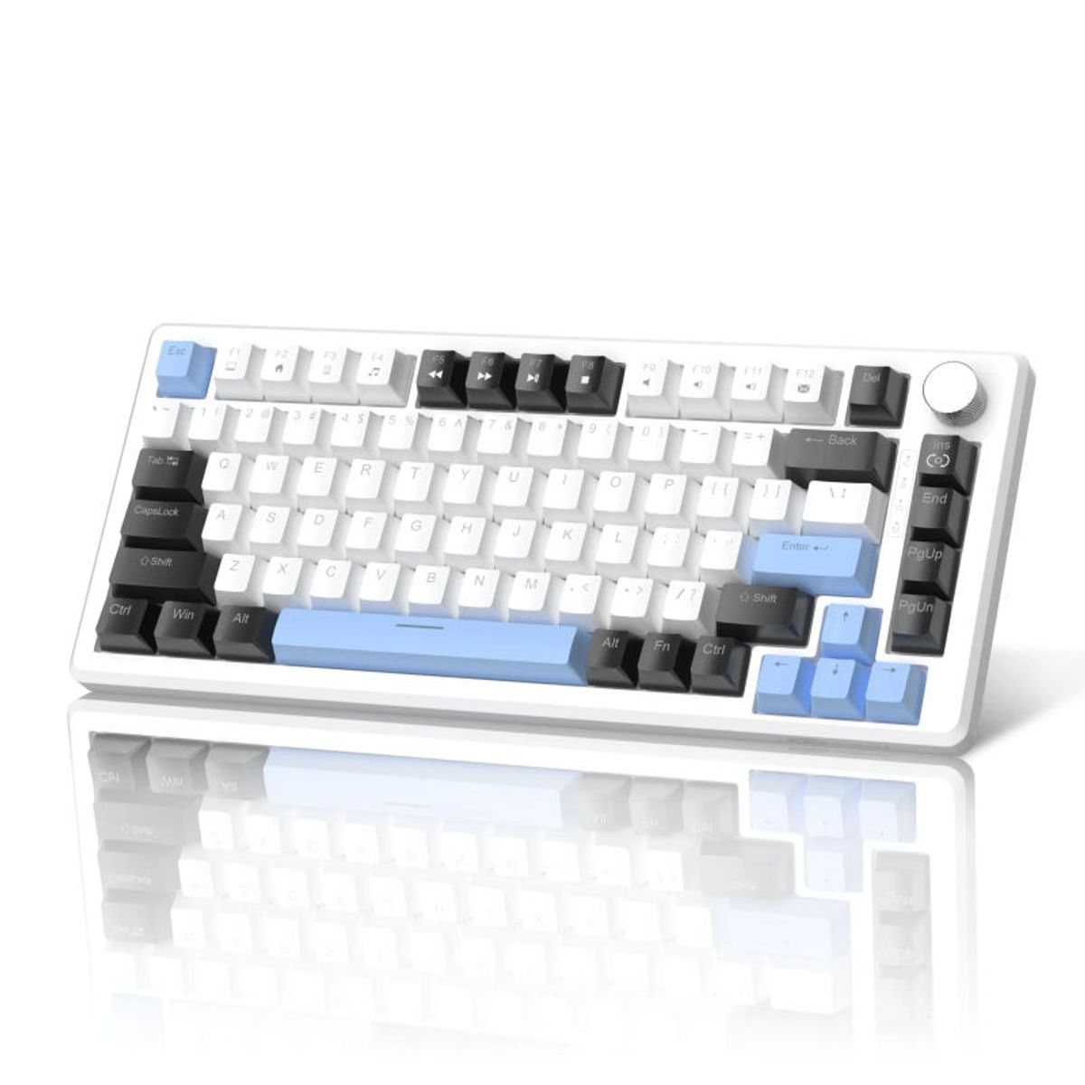 MAGEGEE - Magegee teclado mecanico star75  Negroblanco brown switch- US