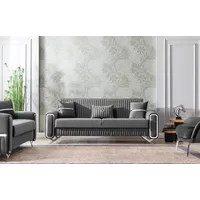 Sofa Camas Escalade Gris 3 cuerpos
