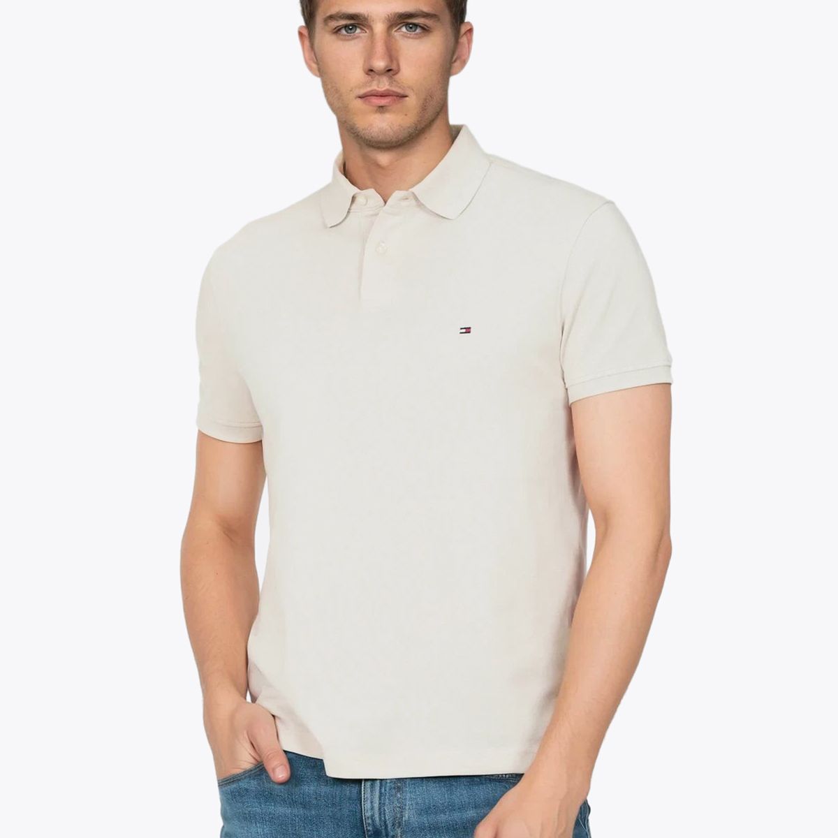 TOMMY HILFIGER - Polo Im 1985 Regular Fit Beige Tommy Hilfiger