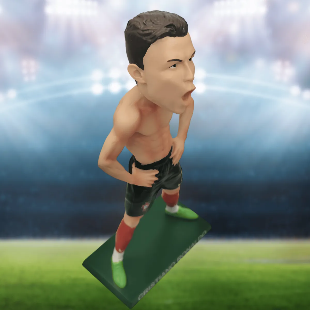 GENERICO - Figura Bobblehead de Cristiano Ronaldo de 20 cm de Altura