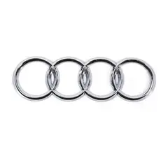 GENERICO - Emblema Insignia Compatible Audi 7 Pulgadas 175mm Plateado