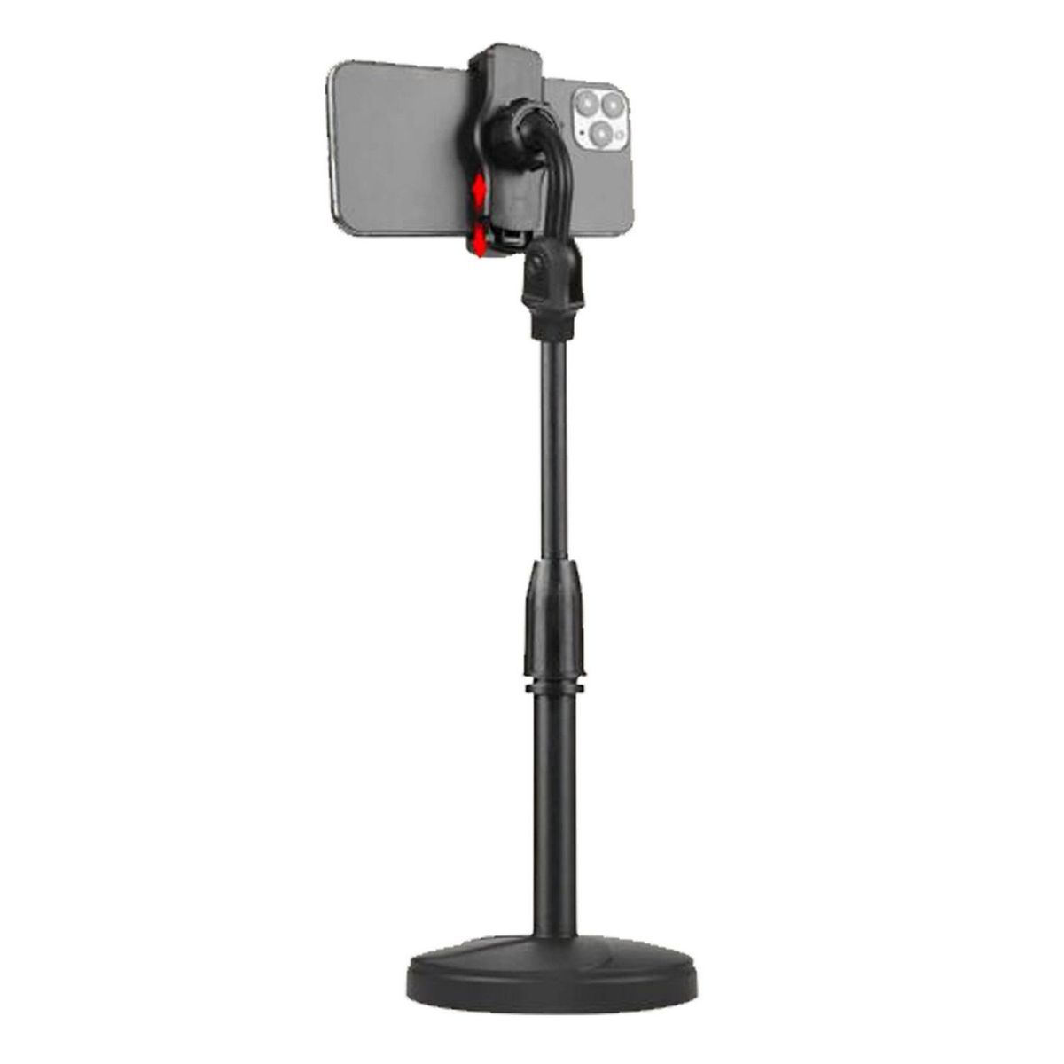 IMPORTCLICK - Soporte Base Ajustable Celular Escritorio Negro