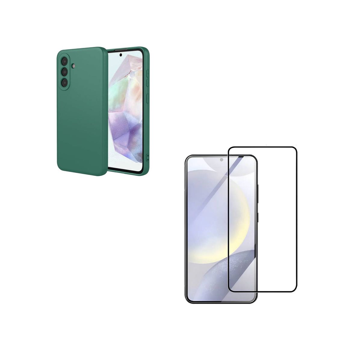 GENERICO - Carcasa Funda Mica Vidrio Para Samsung S25 Fe Verde
