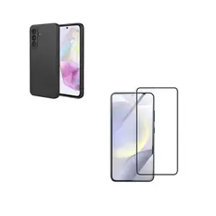 GENERICO - Carcasa Funda Mica Vidrio Para Samsung S25 FE Negro