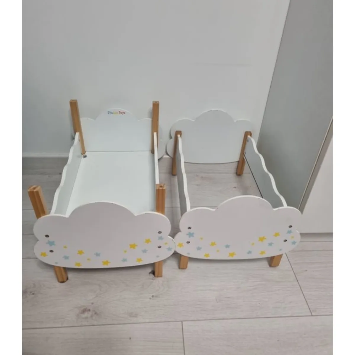 OEM - CAMAROTE DOBLE DE MADERA CUNA PARA  MUÑECAS MONTESSORI