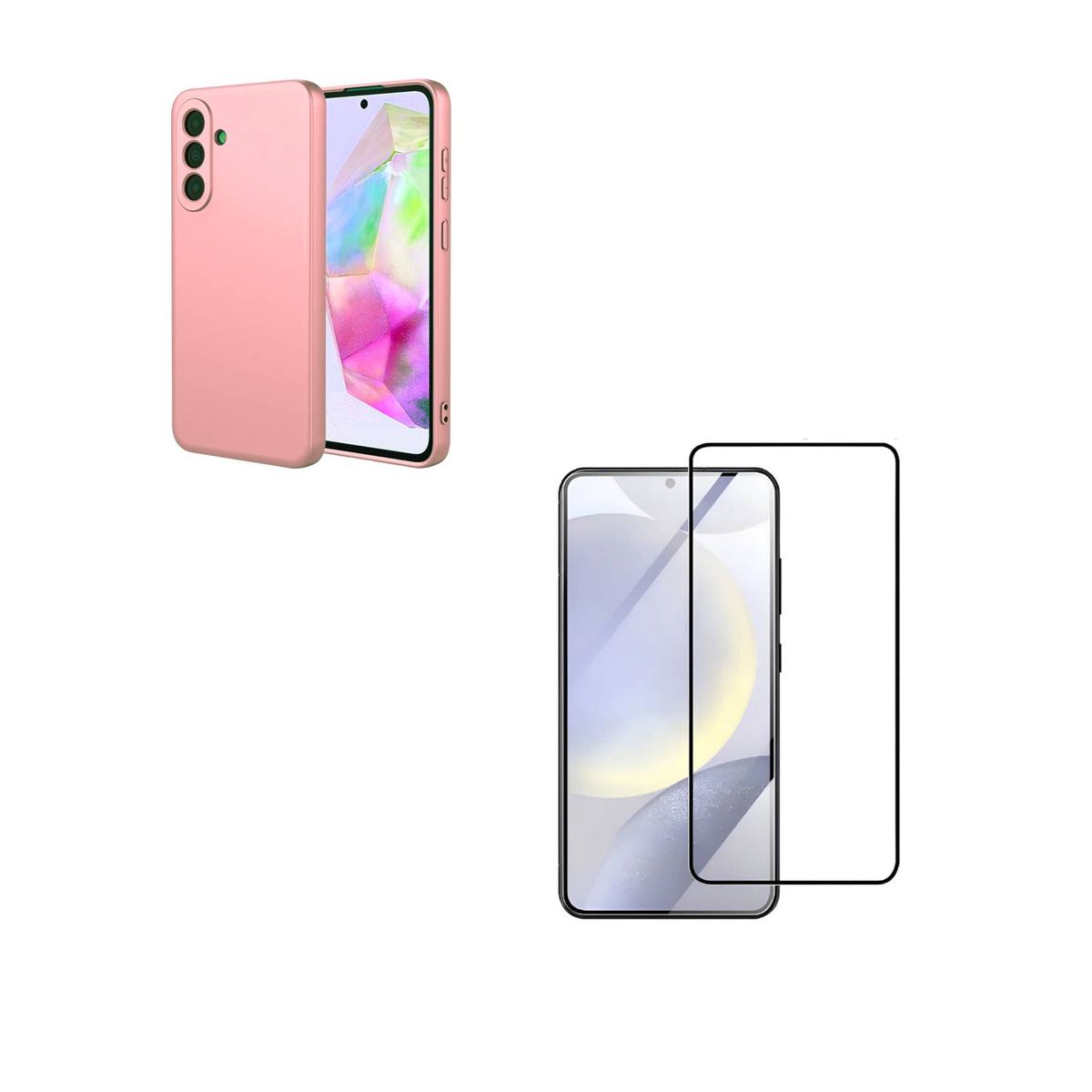 GENERICO - Carcasa Funda Mica Vidrio Para Samsung S25 FE Rosada